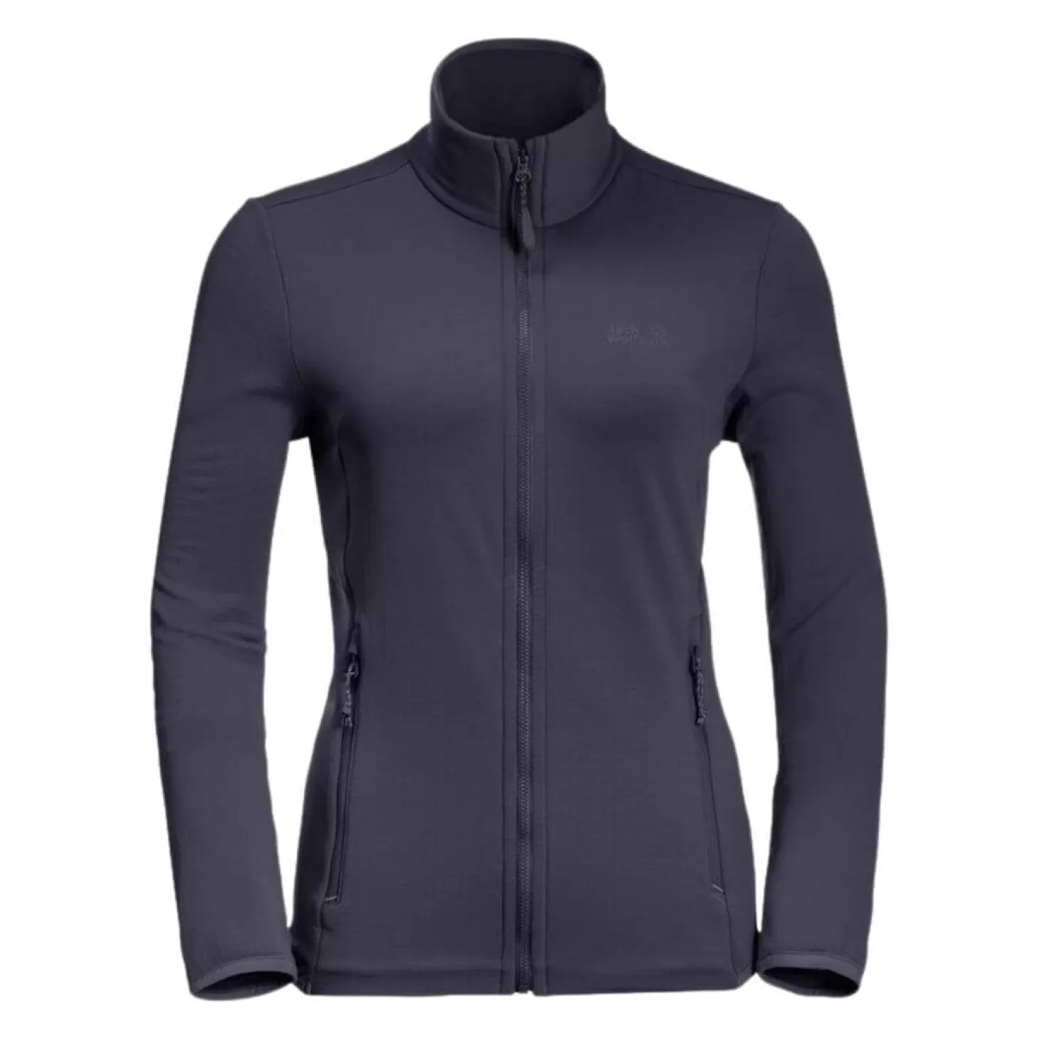 Dame Jack Wolfskin Fleecetroje Til Dame - Peak Grid Fleece W - Gra