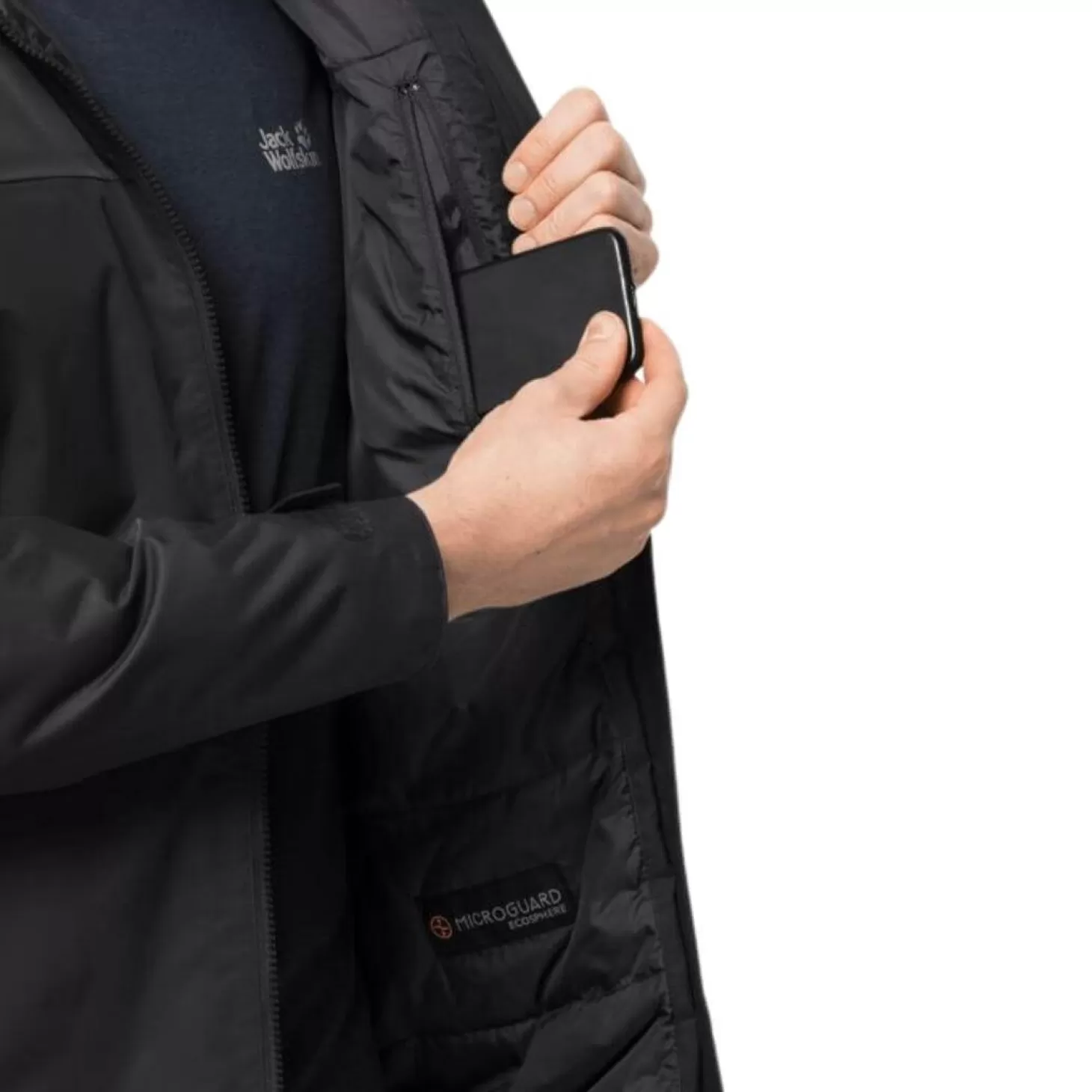 Herre Jack Wolfskin Jakke Til Herre - Jasper Ins Jkt Jacket M - Sort