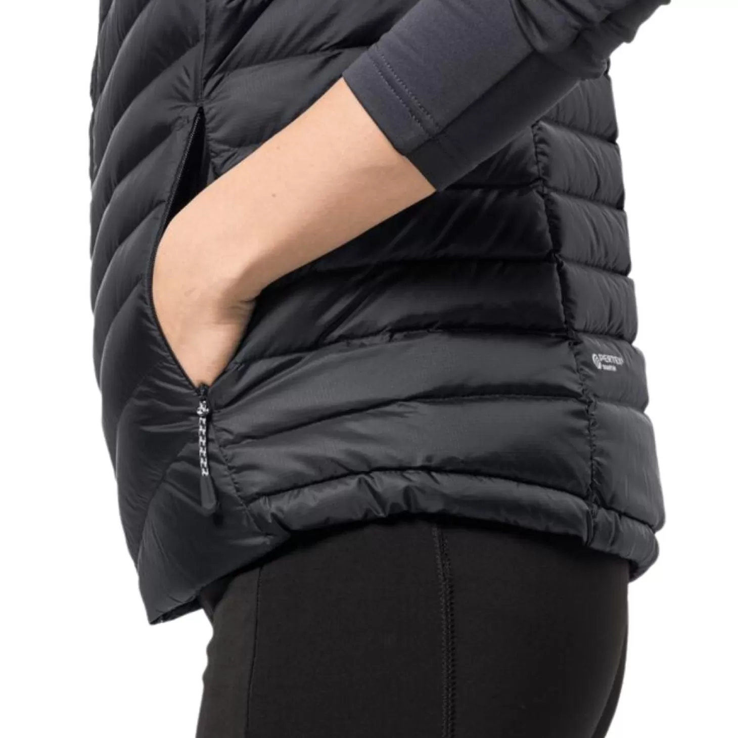 Dame Jack Wolfskin Vest Til Dame - Passamani Down Vest W - Sort